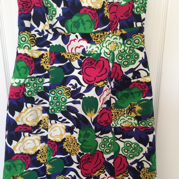 Boden multi color printed Retro Pocket shift dress - Picture 5 of 8